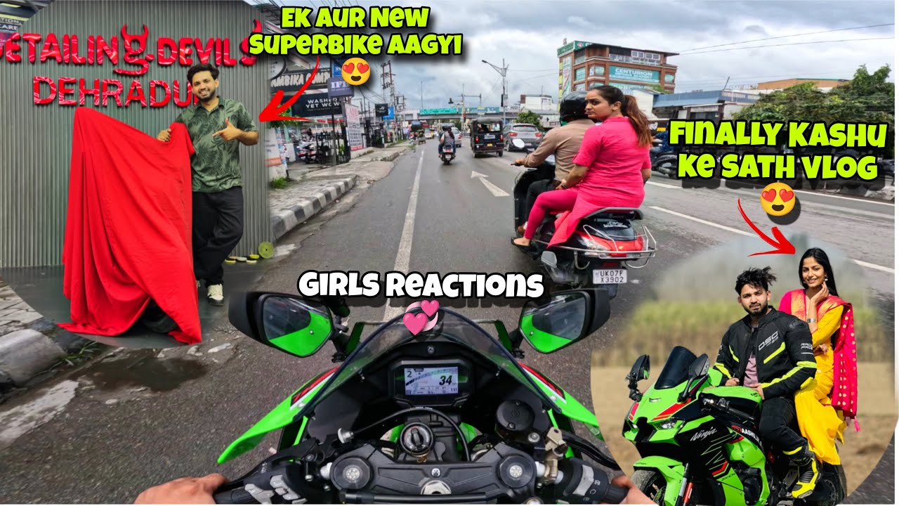 Finally Taking Delivery My New Superbike 😍 Kawasaki ZX10R Shocking Girls Reactions 😍 Kashu is Back😍
