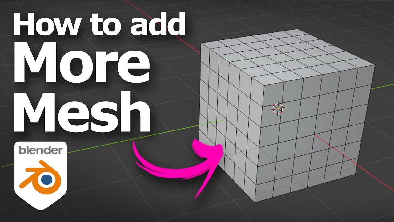 Как добавить больше сетки в Blender