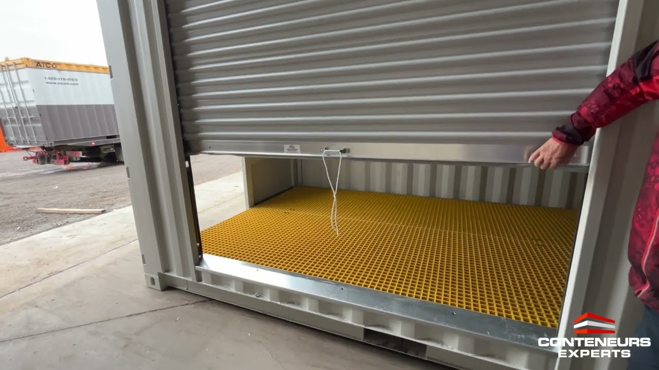 Ecobox avec caillebotti en fribre de verre