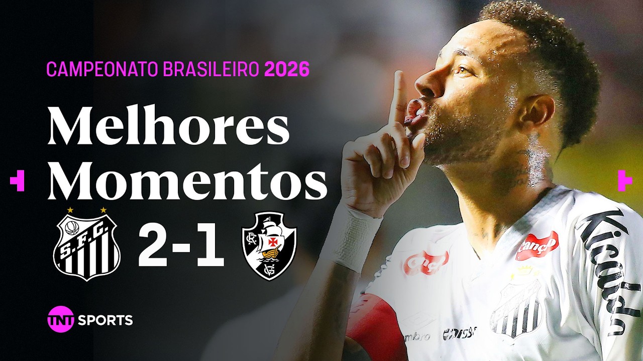 NEYMAR MARCA GOLAÇO DE COBERTURA E OUTRO DE CHAPADA NA VITÓRIA DO PEIXÃO | SANTOS 2X1 VASCO