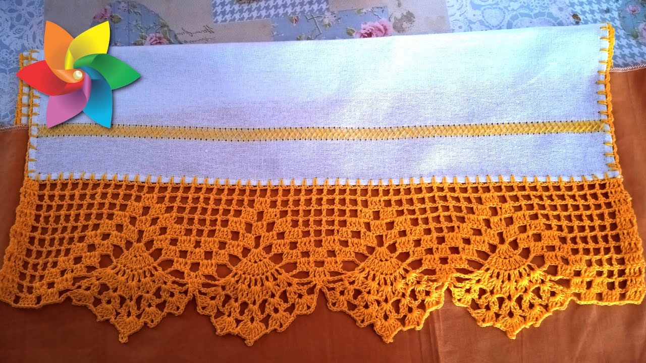 Aula de Crochê : Barrado de Crochê Simples e Fácil - Modelo de Crochê 165
