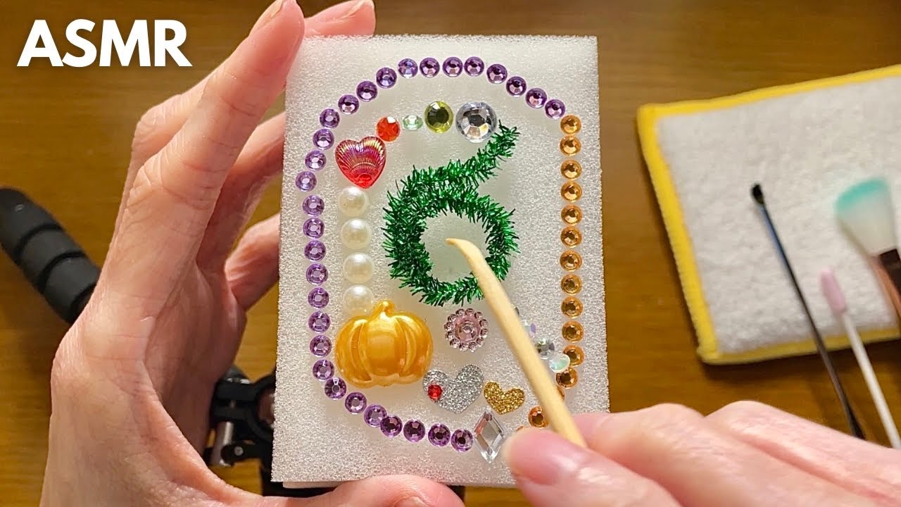 【ASMR】シールなどで形作った耳をお掃除・耳かき👂✨️Ear Cleaning for Sleep【睡眠導入・No Talking】