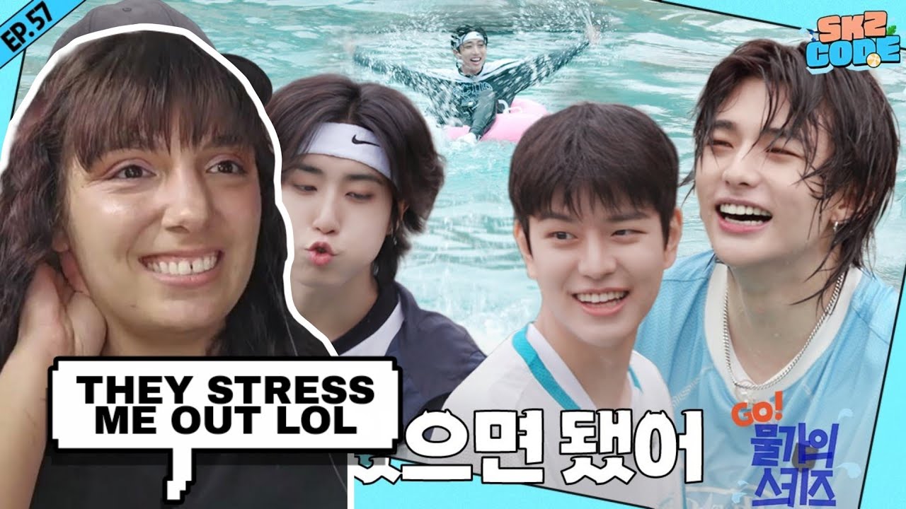 Go! 물가의 스키즈 (Go! Poolside SKZ) #1｜[SKZ CODE(스키즈 코드)] Ep.57 | STRAY KIDS REACTION