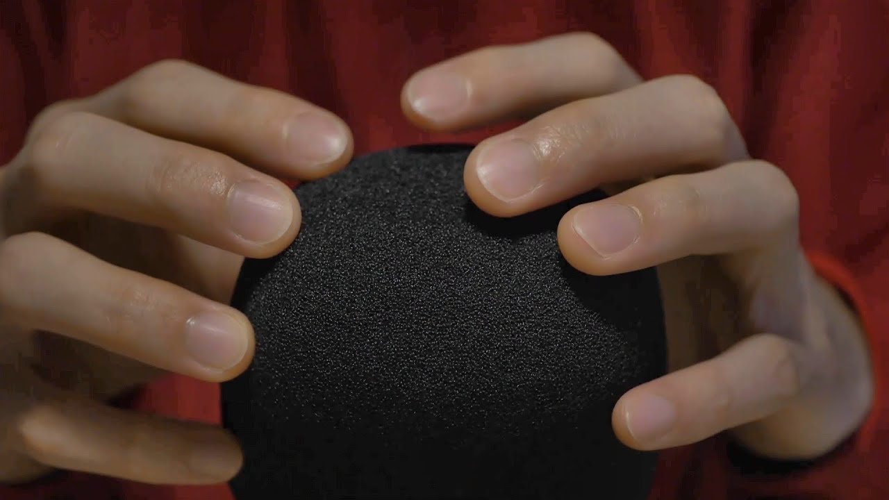 ASMR 時々速いマイクスクッラチング Fast mic scratching