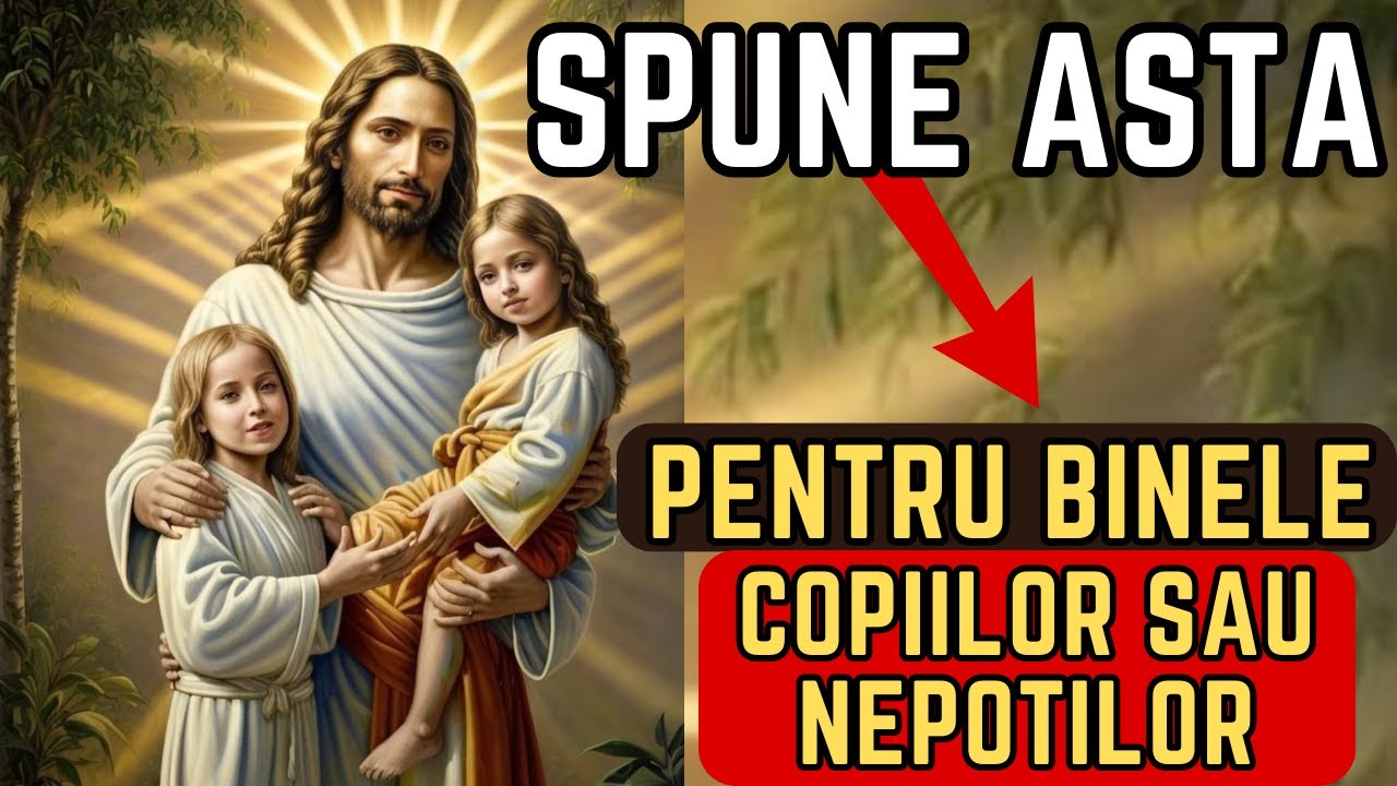 Rugaciunea parintilor sau bunicilor pentru copii sau nepoti - Spune asta pentru BINECUVANTAREA lor