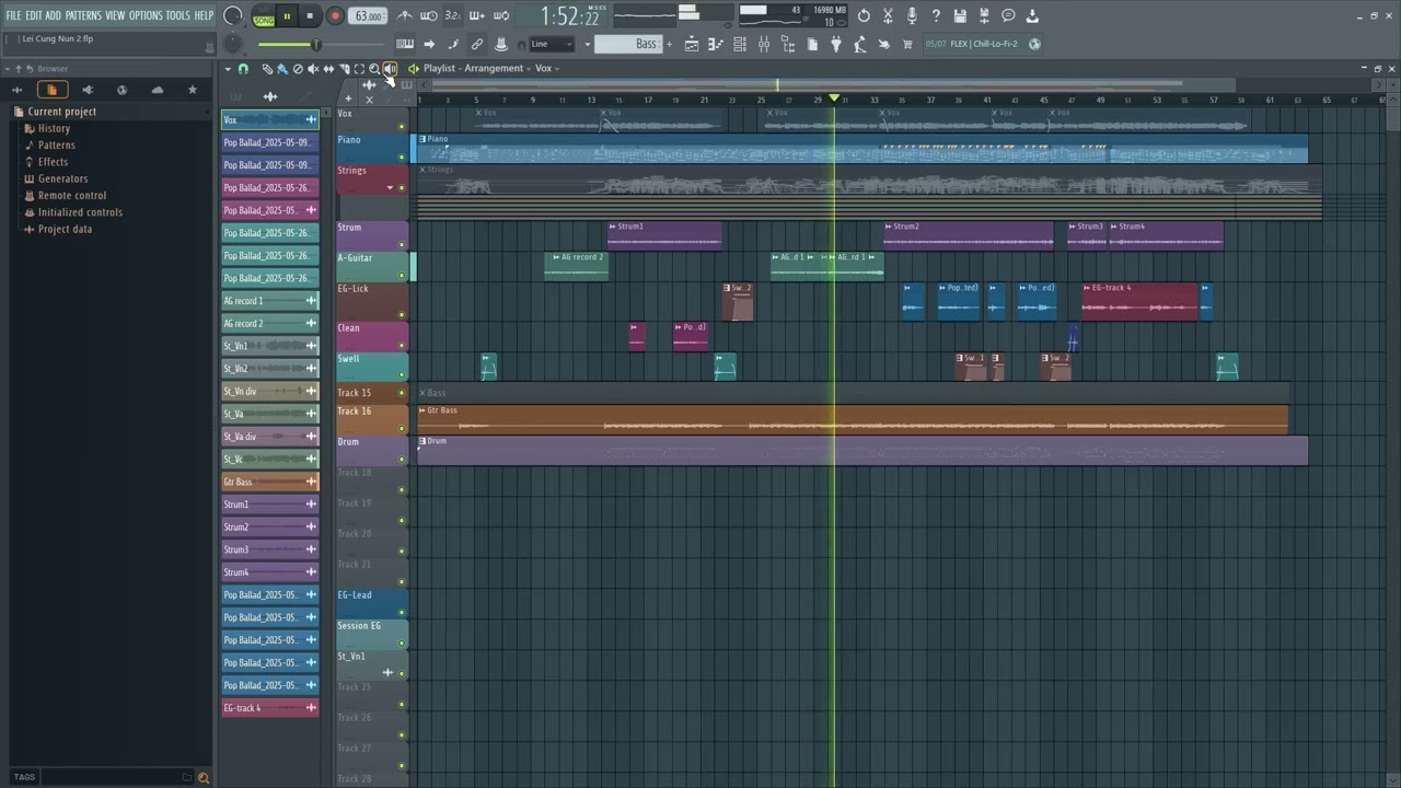 [FL Studio Project 18] Pop Ballad Hàn Quốc - K-pop Ballad Realistic Midi Strings