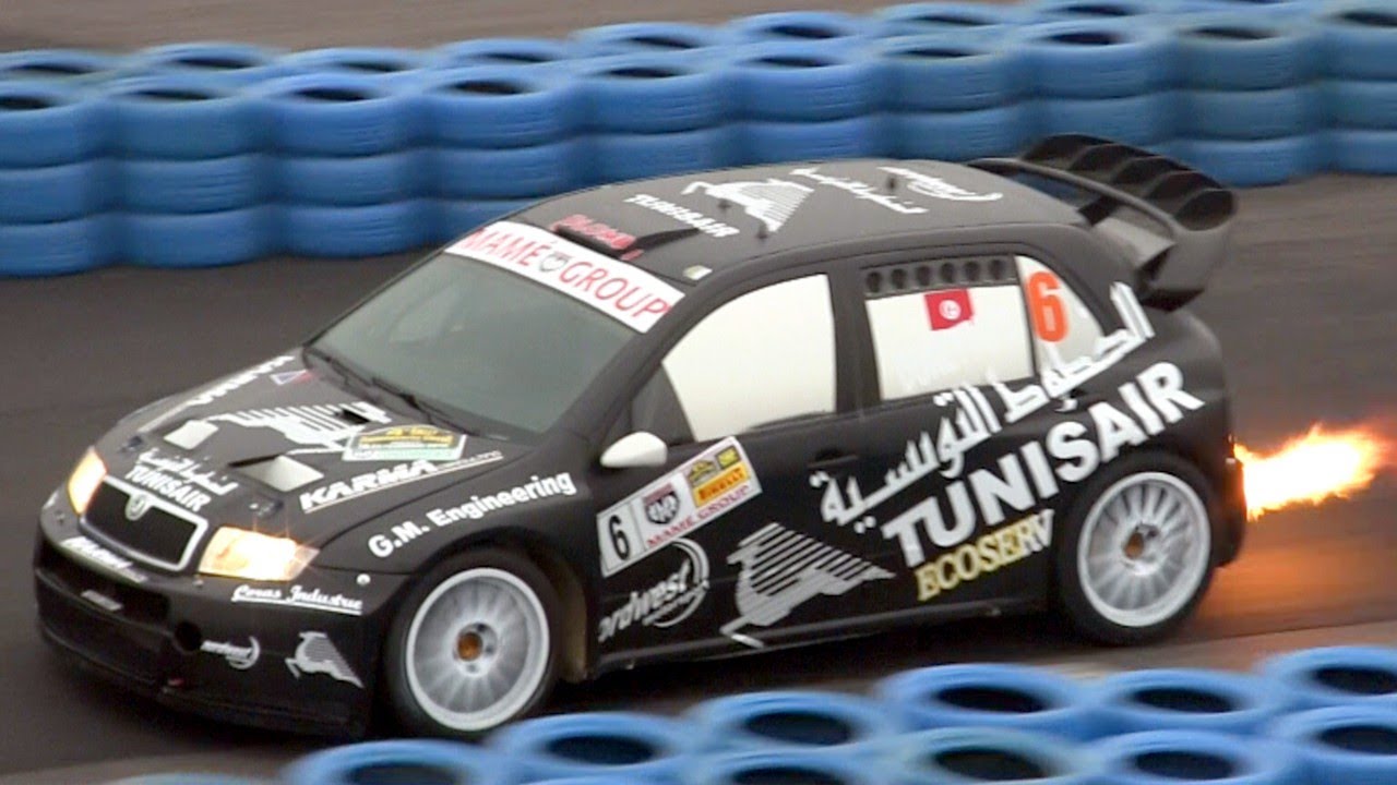 Skoda Fabia WRC PURE SOUND with Anti-Lag Backfires & HUGE FLAMES