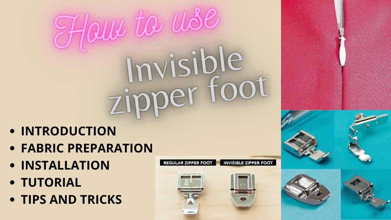 How to Use Invisible Zipper Foot - Installation & Tutorial