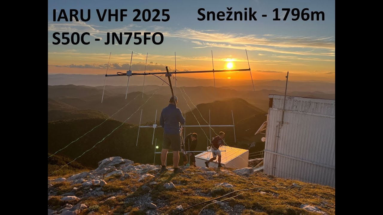 IARU VHF Contest 2025 S50C - JN75FO Snežnik 1796m