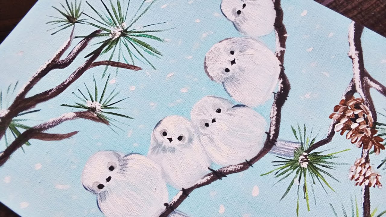 Japanese Snow Fairies / Acrylic Painting Techniques / Acrylic Painting