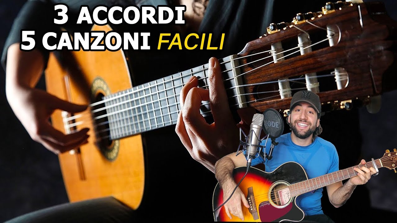 3 Accordi 🎸 5 Canzoni Per Chi Inizia a Suonare La Chitarra!