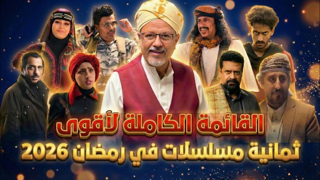 القائمة الكاملة لأقوى 8 مسلسلات يمنية في رمضان 2026 | مسلسلات رمضان 2026 والقنوات الناقلة |الجزء 1