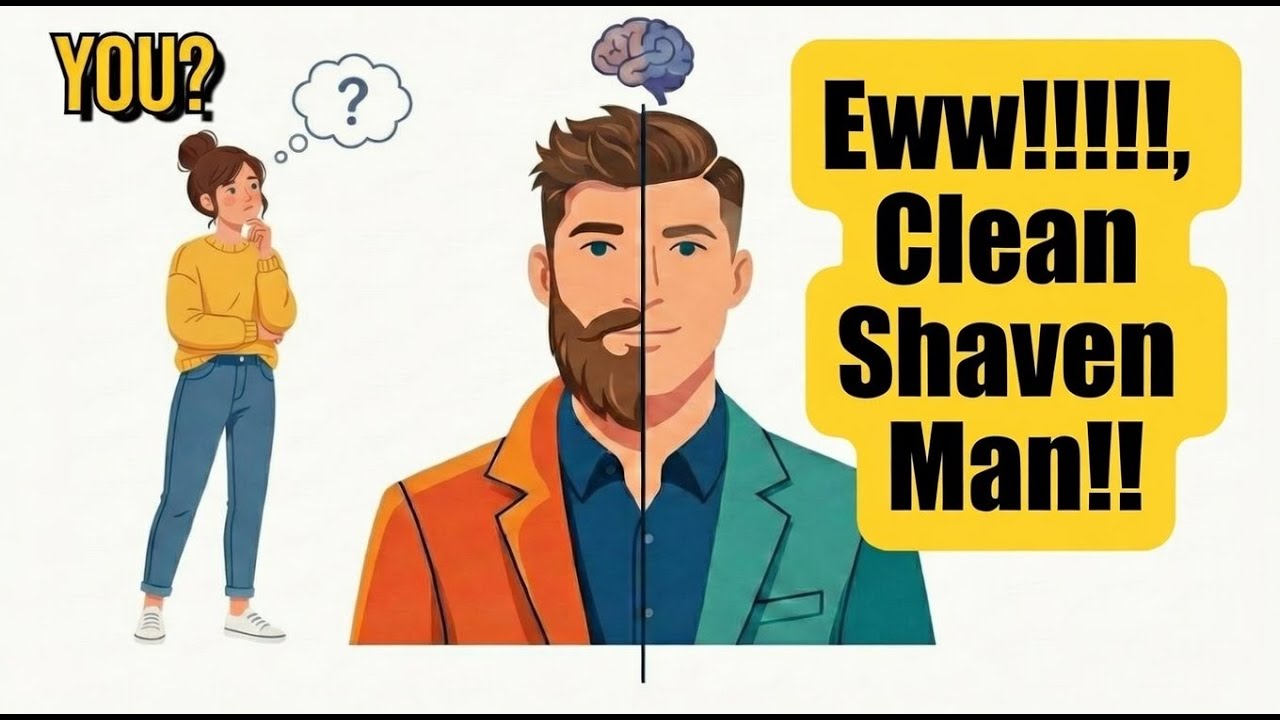 The Psychology of Girls Who Prefer Bearded Men vs Clean-Shaven Men | Beardos vs Clean Shaven