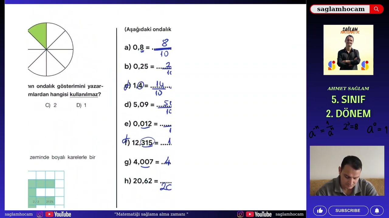 Ondalık Gösterimler Soru Çözümü - 5. Sınıf Matematik Yazılıya Hazırlık