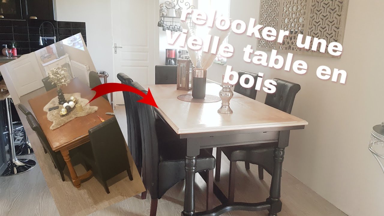 comment relooker une table en bois facilement et sans machine