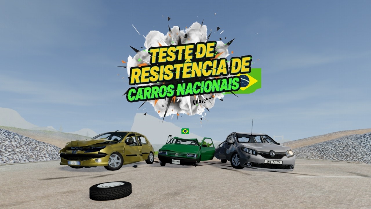 BeamNG Drive. Durability test of Brazilian cars (mostly, kinda, lol).