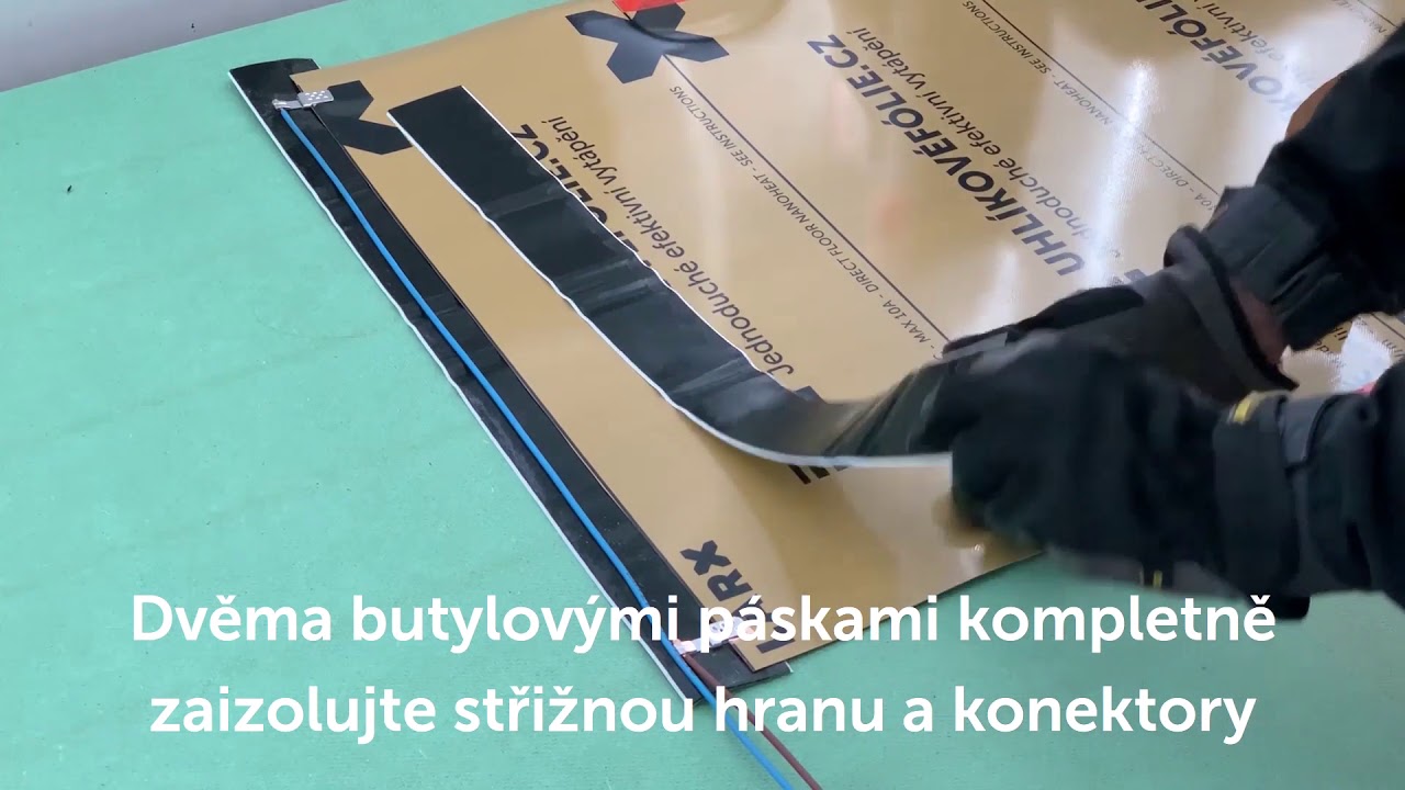 Inštalácia odolnej vykurovacej uhlíkovej fólie LARX
