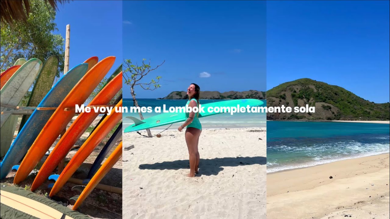 primeros dias sola por Lombok🏄🏼&zwj;♀️ mucho surf, playas y nuevos caf&eacute;s