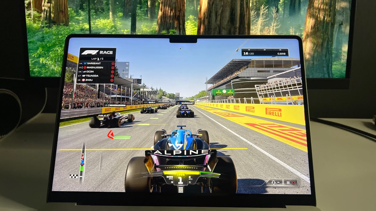 Play F1 Game on MacBook Pro M1 Apple Silicon | F1 23 Gameplay
