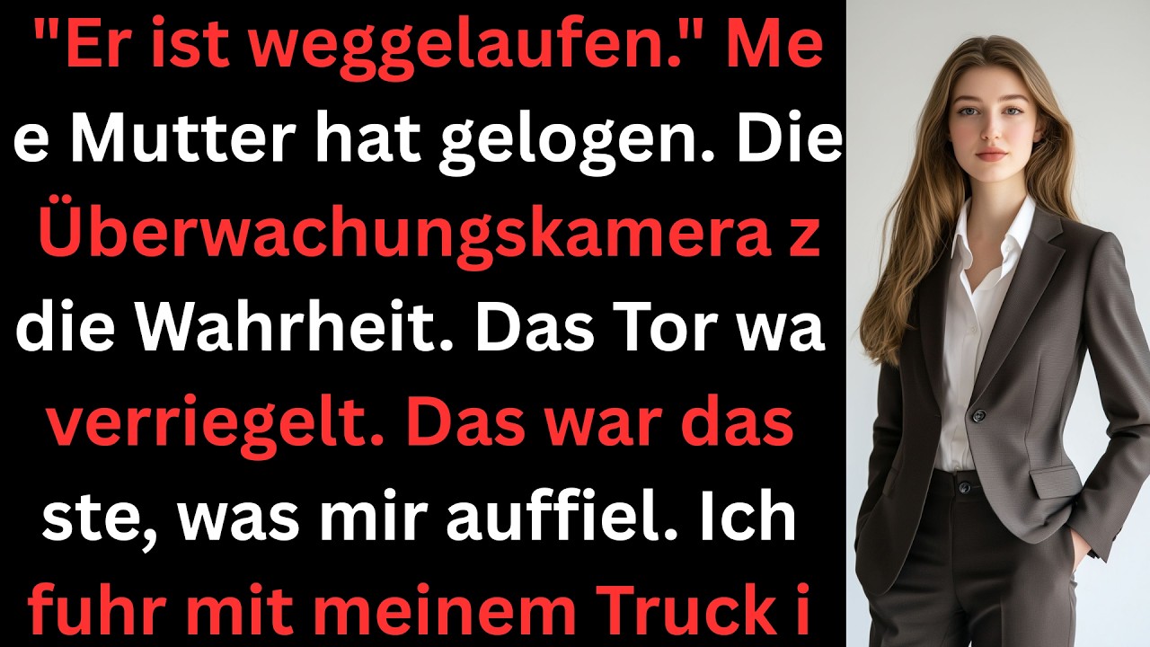 Er ist weggelaufen.“ – Doch die Überwachungskamera zeigte die Wahrheit