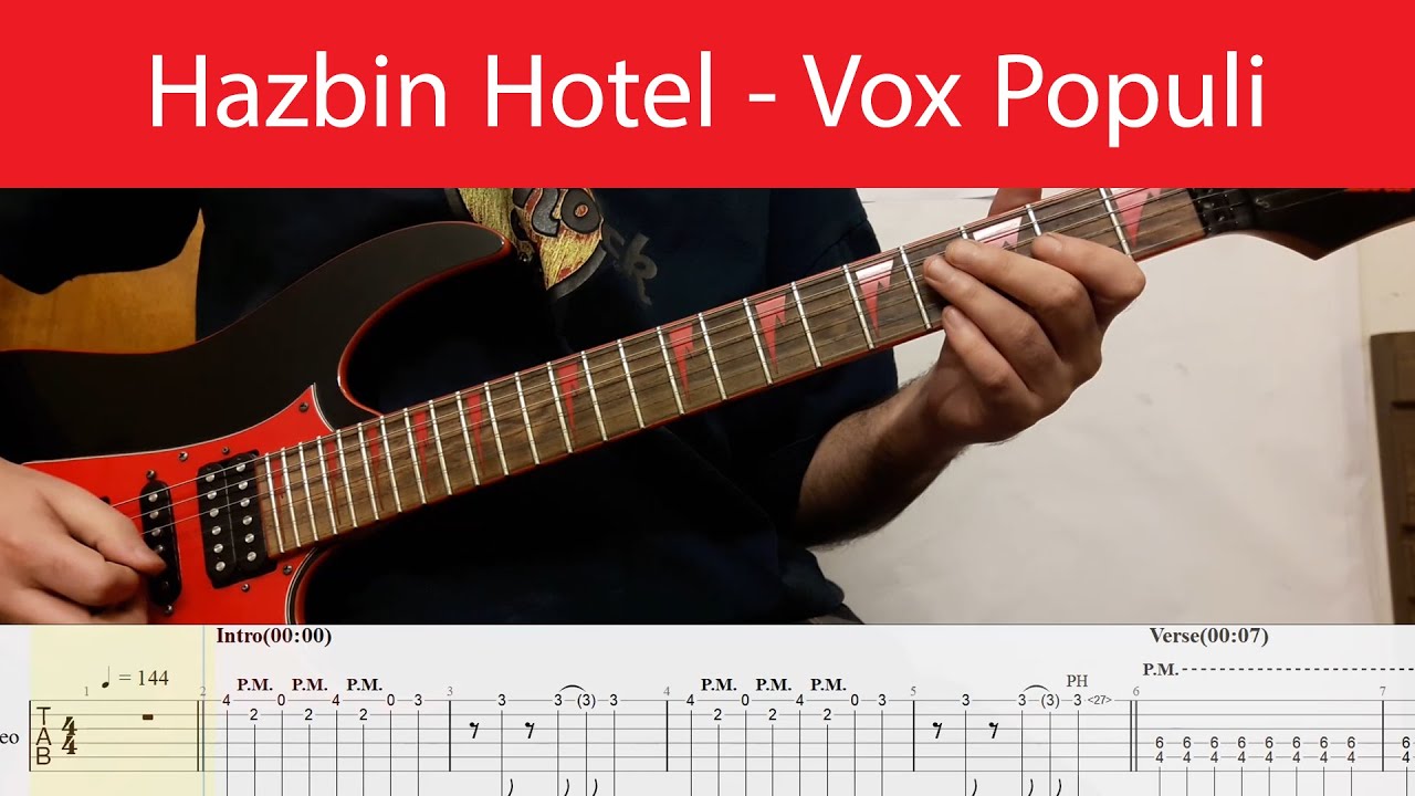 Hazbin Hotel - Vox Populi Guitar Cover With Tabs & Backing Track