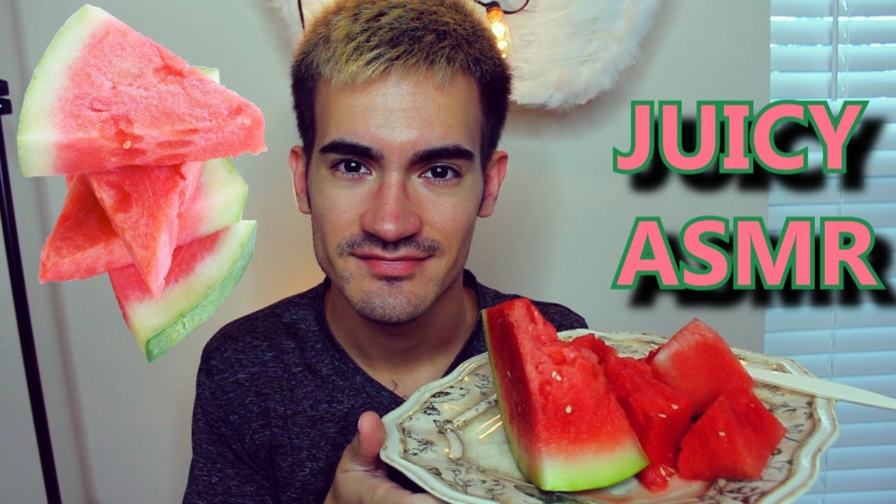 Best Watermelon Juice, Watermelon Seeds Eating (INTENSE JUICY SOUNDS) ASMR