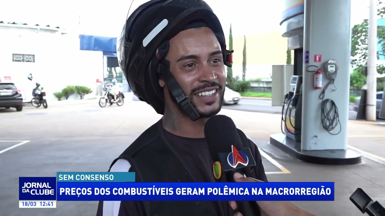 Preços dos combustíveis geram polêmica na macrorregião - Jornal da Clube (18/03/26)