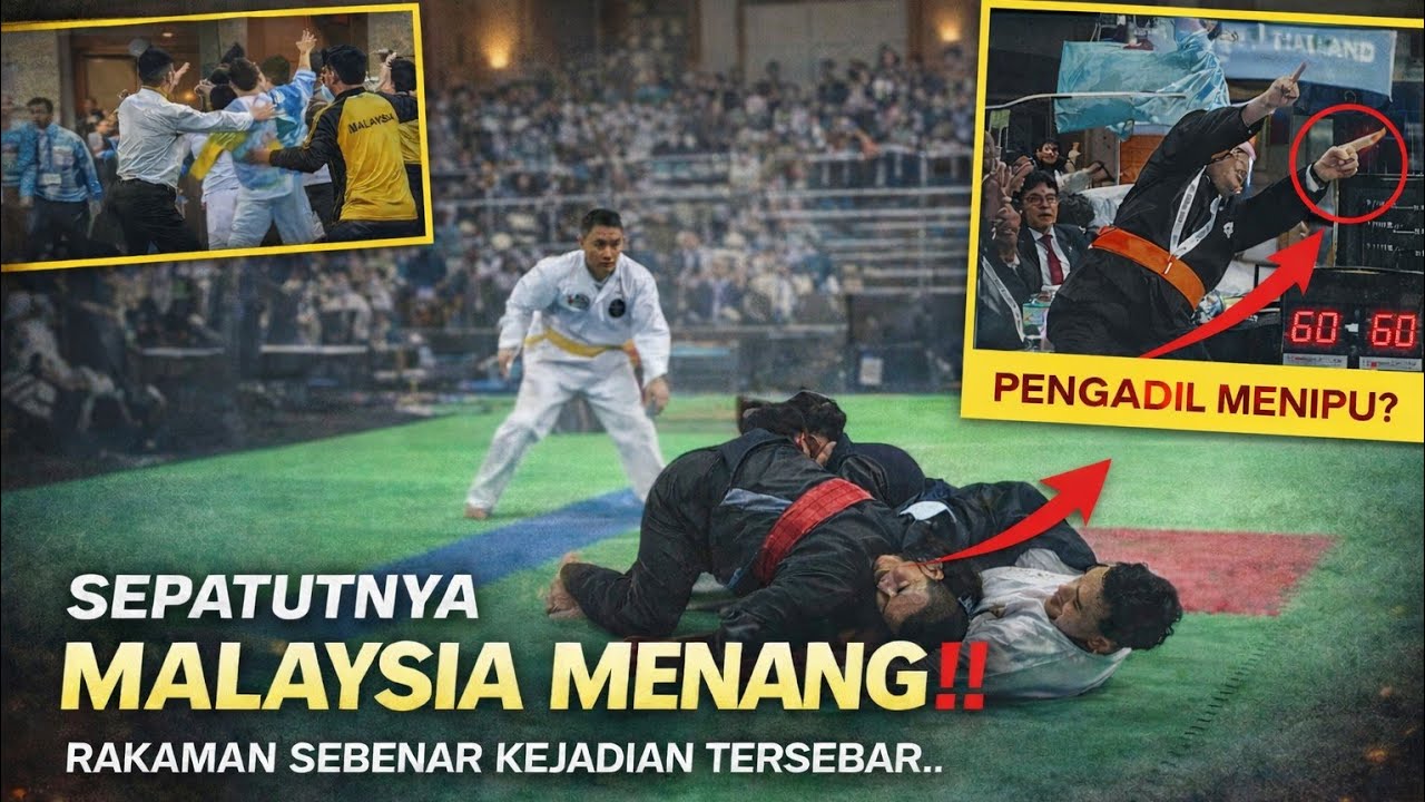 ACARA PENCAK SILAT SUKAN SEA KECOH‼️PENGADIL THAILAND DIDAKWA TAK TELUS