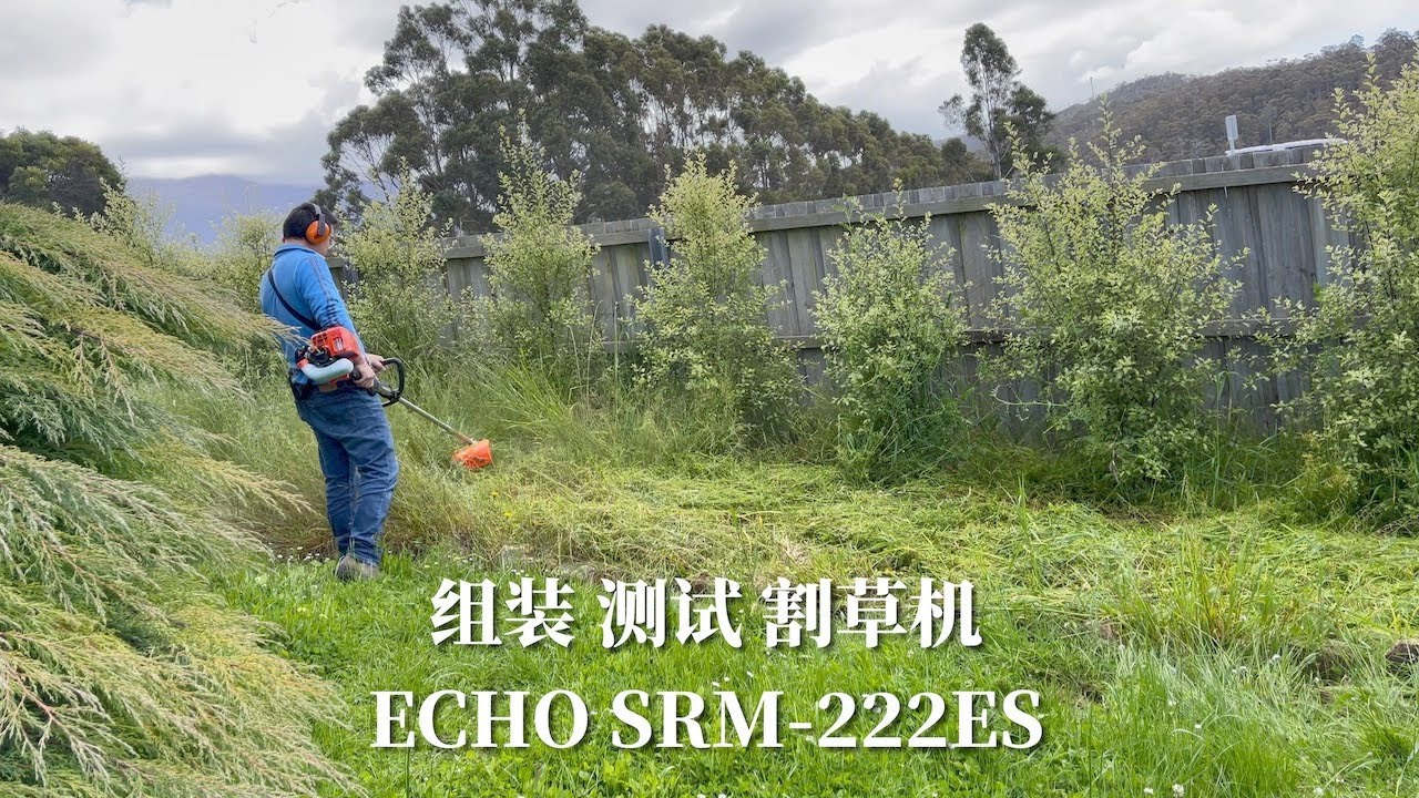 组装测试ECHO SRM-222ES割草机Unboxing Assemble ECHO SRM-222ES 21.2cc Straight Shaft Line Trimmer