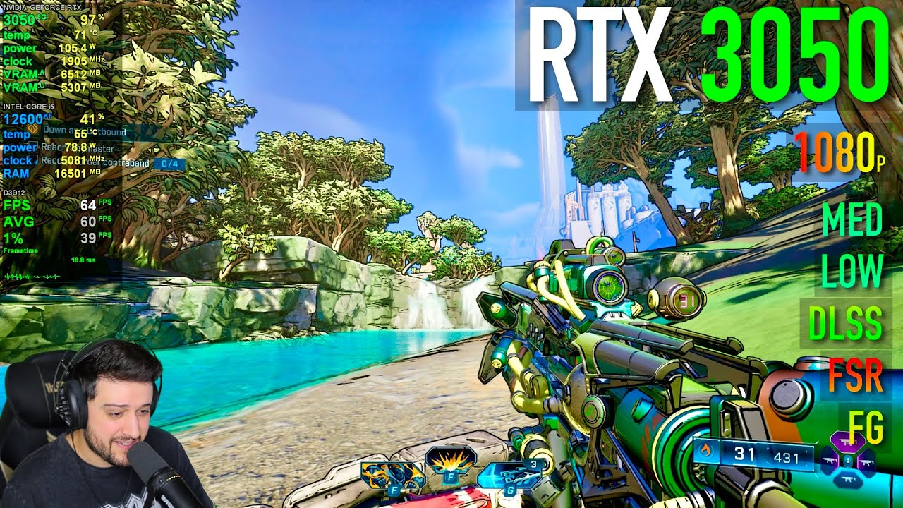 RTX 3050 8 ГБ - Borderlands 4 - играбельно ли?