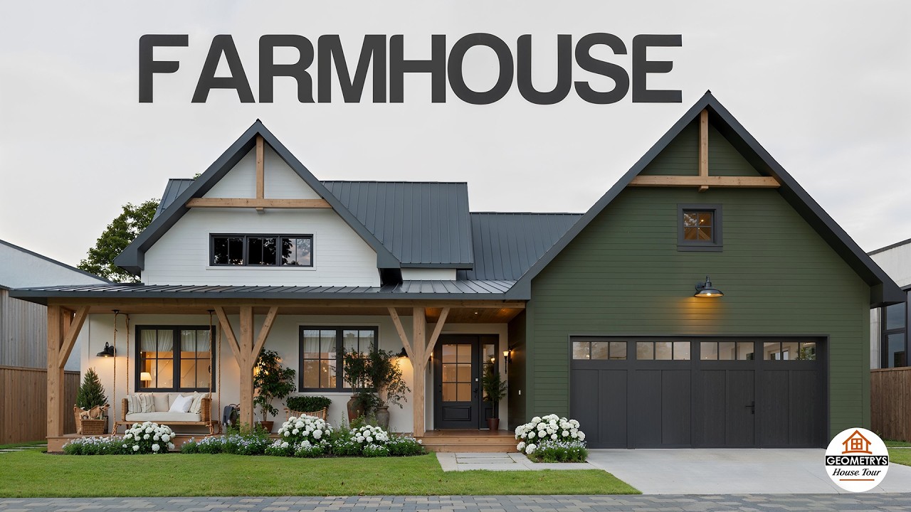 2000 Sqft Modern Farmhouse with 4 Bedrooms & a Smart Layout