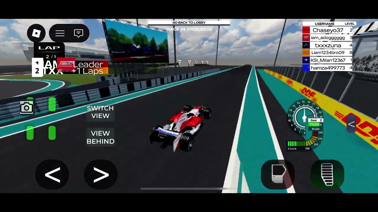 ￼I p￼layed a ￼race car game in Roblox