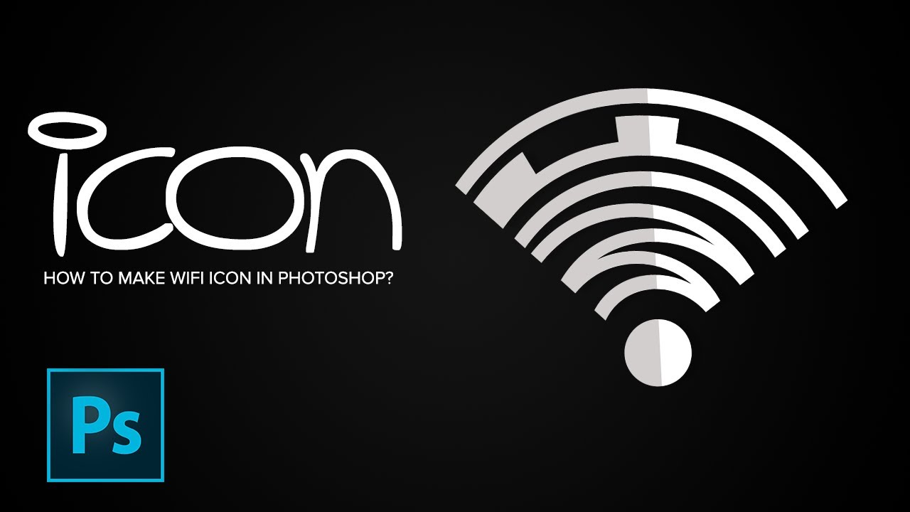 Make WIFI Icon in Photoshop | Photoshop Tutorial | Easy & Quick