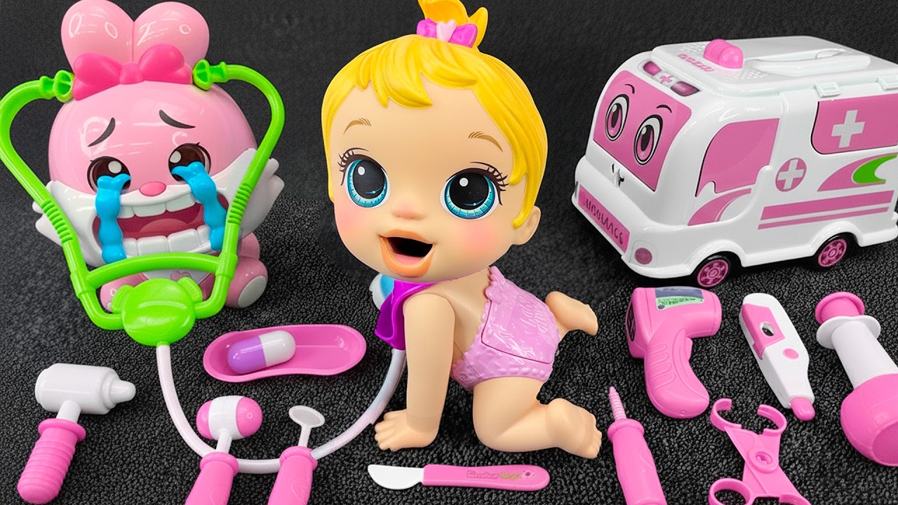22 Minutes Satisfying with Unboxing Doctor Toys Playset, COCOMELON Ambulance set Review |Kawaii