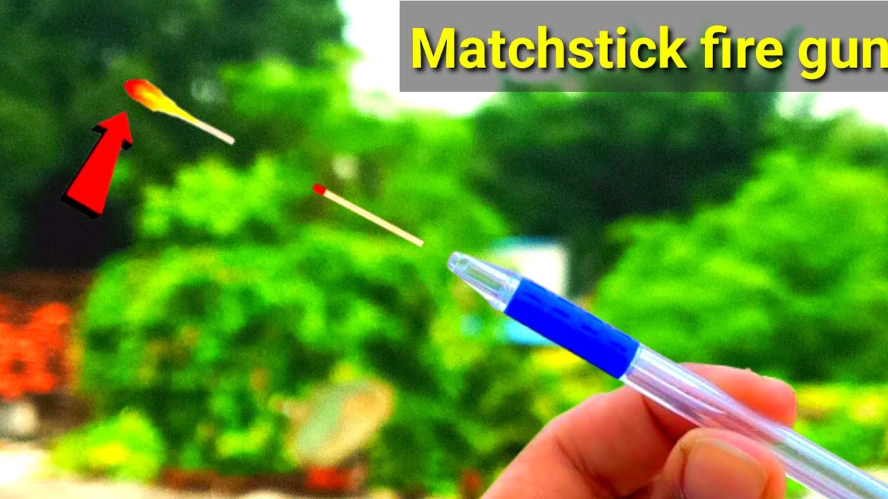 ||Matchstick Fire Gun|| || How to make fire gun| amazing Tricks 
