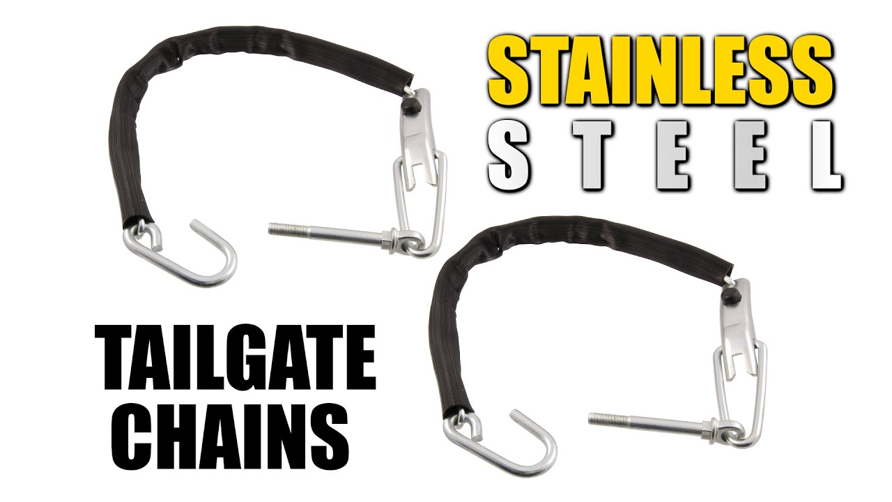 Made in USA Dennis Carpenter BAAA-8344456-SS Stainless Steel Tailgate Chains