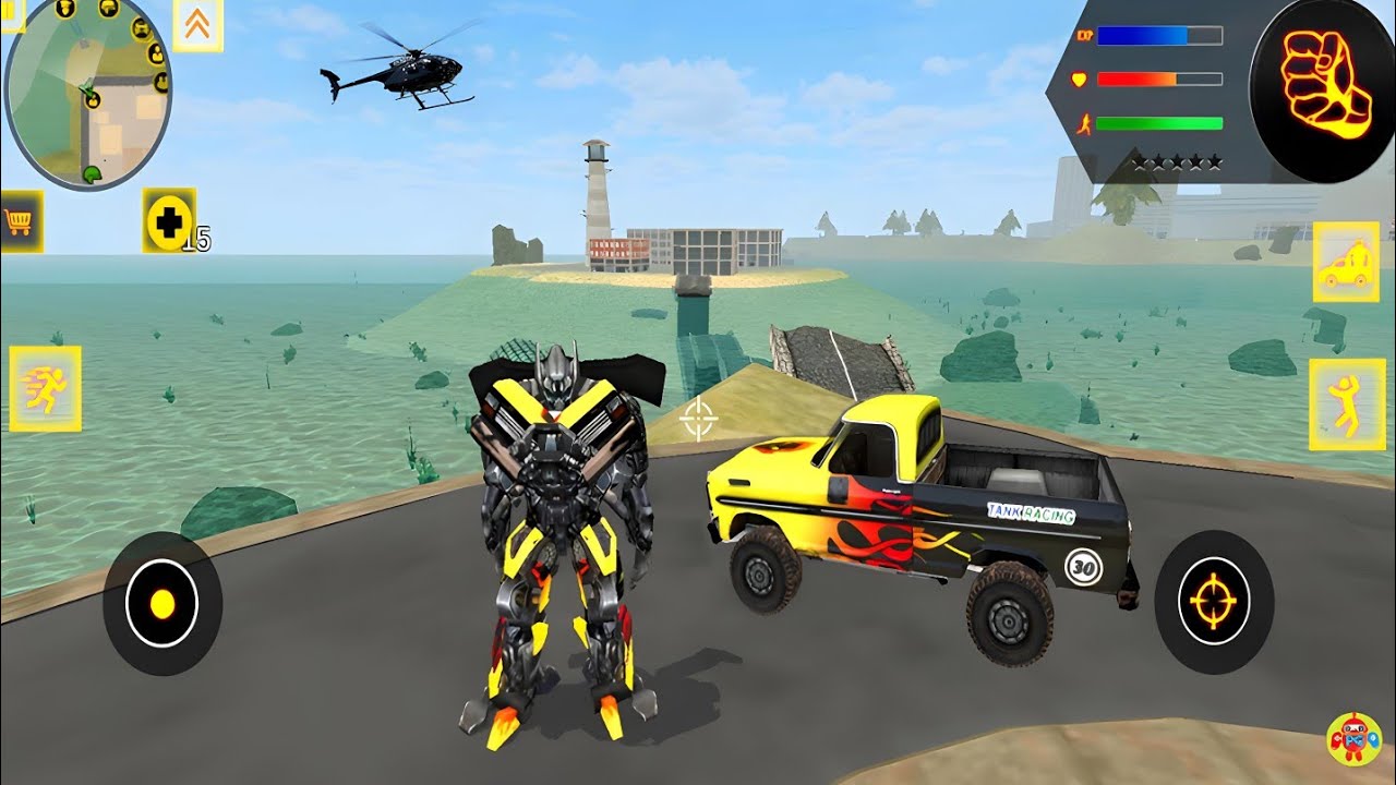 Süper Kahraman Robot Köpekbalığı #24 - Robot Shark 2 Pickup Robot by Naxeex - Android Gameplay