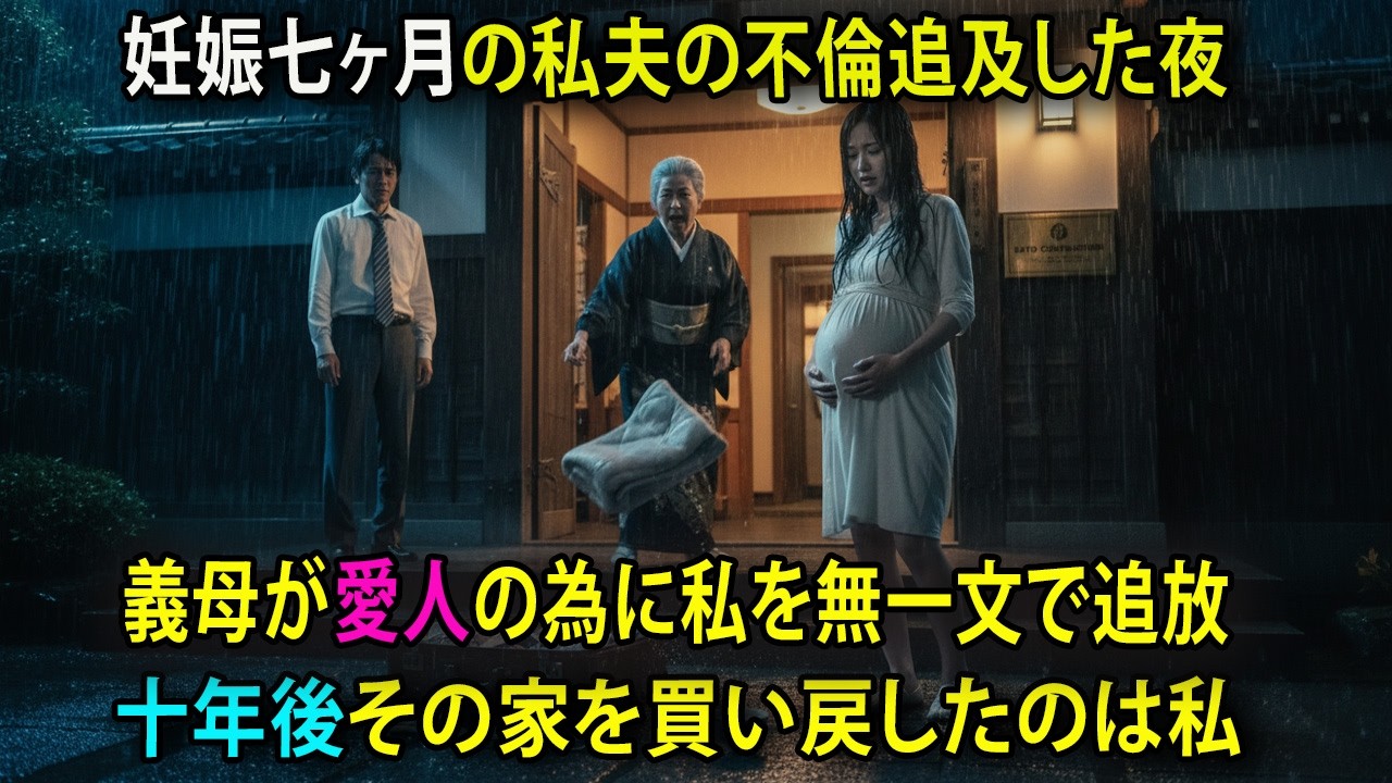 「お腹の子ごと消えて」姑に捨てられた妊娠7ヶ月の私。10年後、競売にかけられた義実家をキャッシュで買い取った真の正体