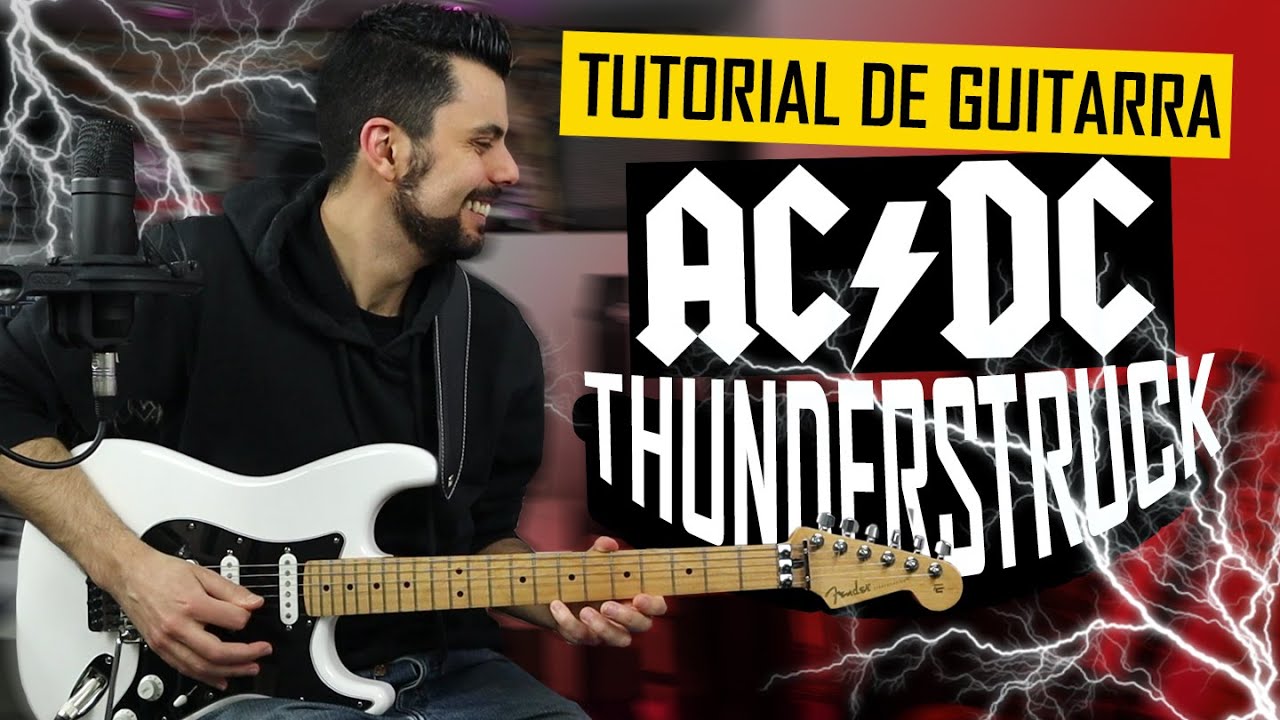 Cómo tocar Thunderstruck Guitarra Tutorial Tablatura AC DC Marcos García