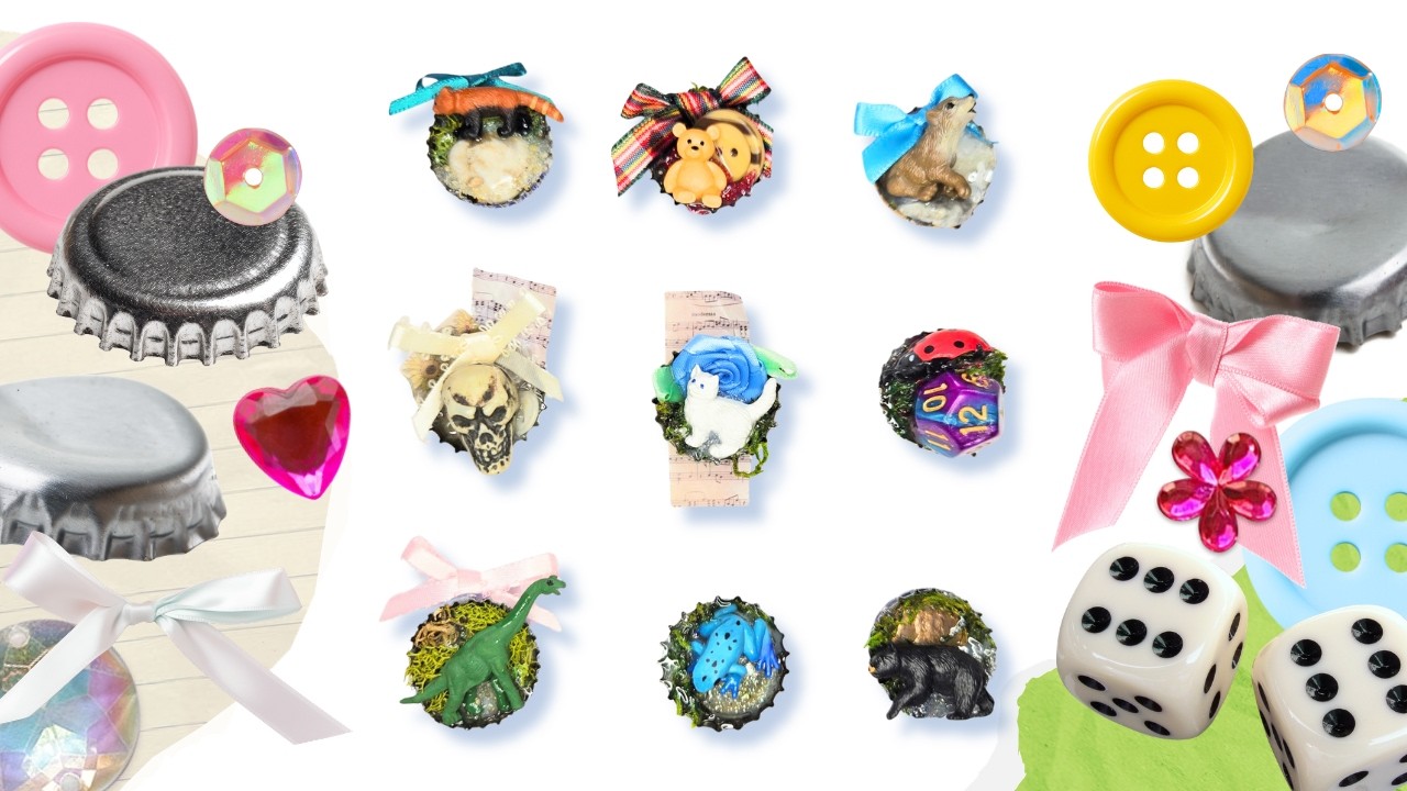 easy bottle cap magnet tutorial