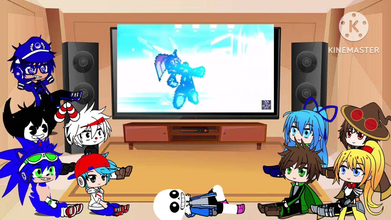 The GLITCH GANG reacts to Eggman Vs Willy (by @theuniversebattle07200