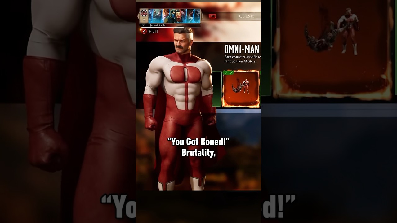 We GASPED at Omni-Man&rsquo;s hidden variation of the &ldquo;You Got Boned!&rdquo; Brutality. #jksimmons #mortalkombat