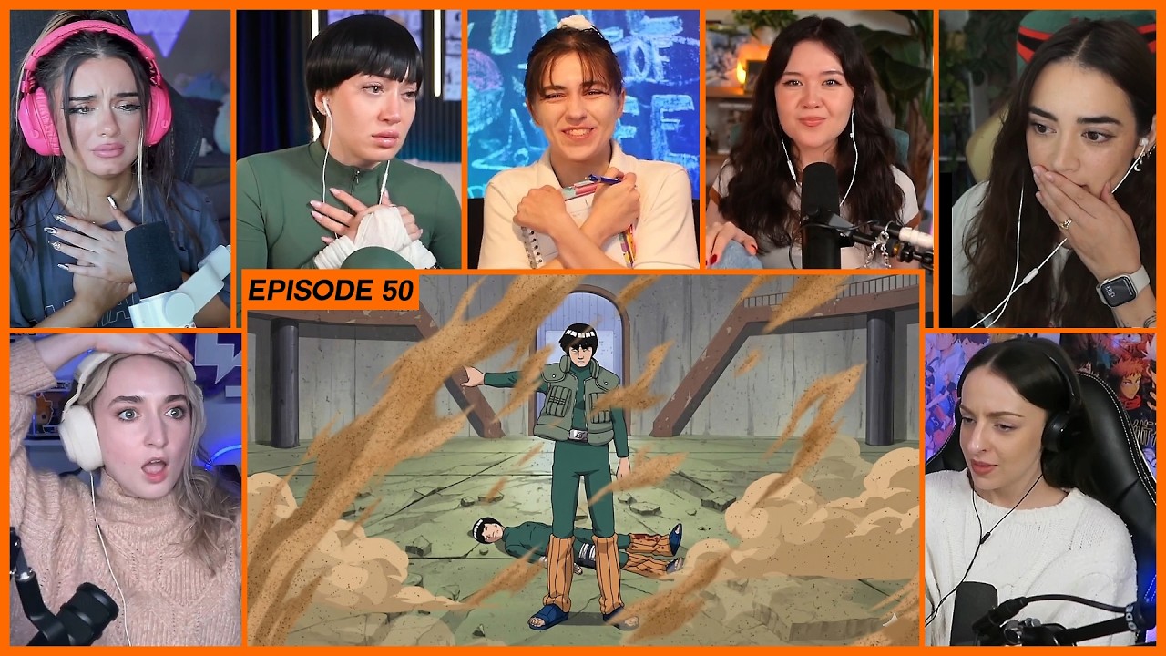 [GIRLS REACT] Gaara defeats Rock Lee | Naruto Ep 50 Girl Reaction Mashup