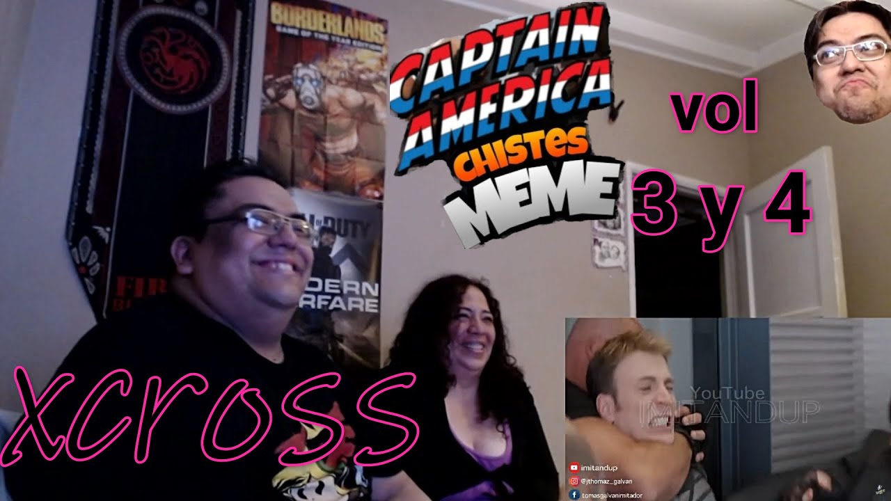 REACCION CAPITÁN AMÉRICA meme contando CHISTES vol 3 y 4