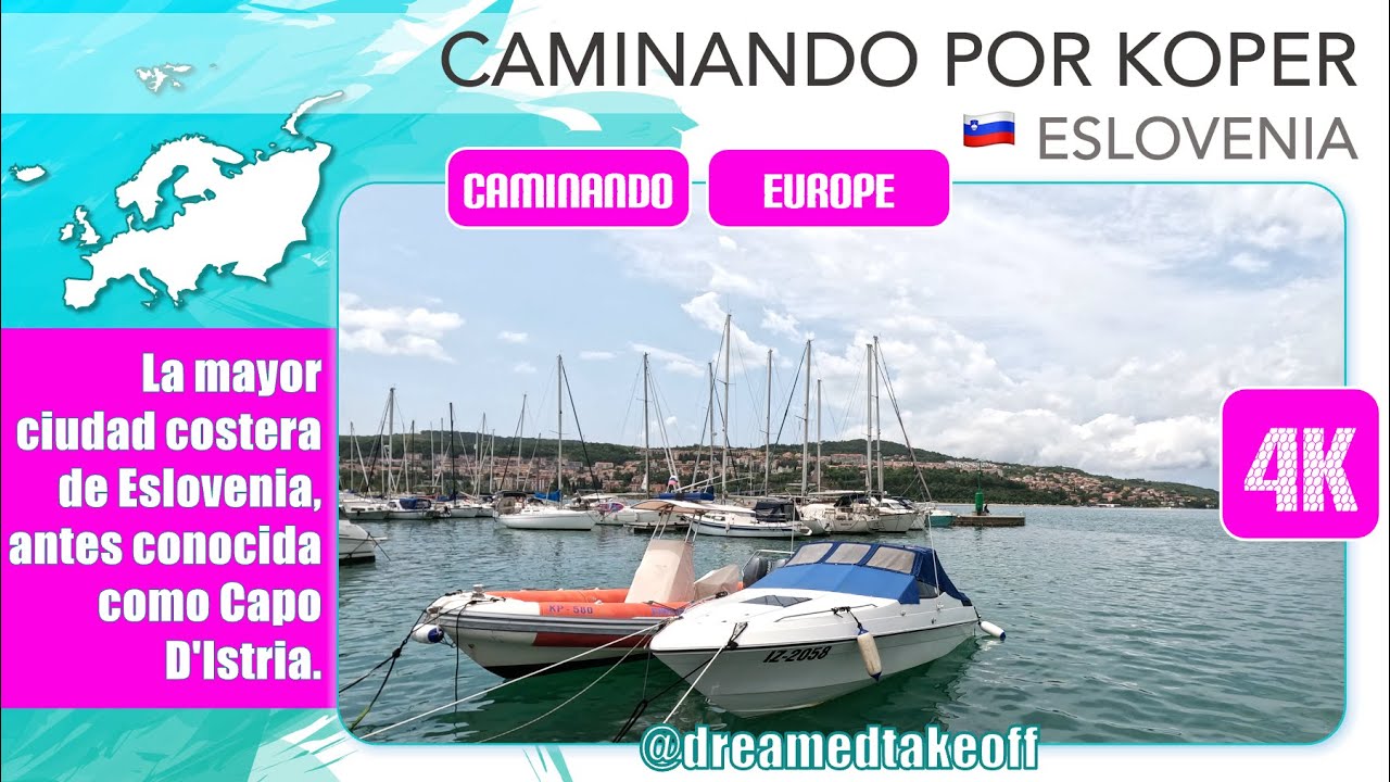 Caminando por Koper, Eslovenia 🇸🇮. 4K.