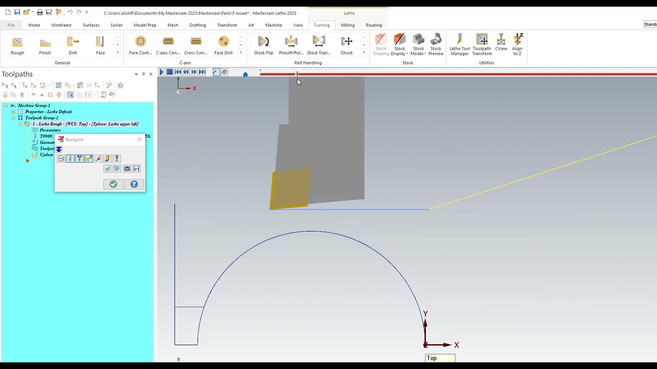 TUTORIAL DE MASTERCAM  para Torno CNC utilizar el chip break para el mejoramiento del maquinado