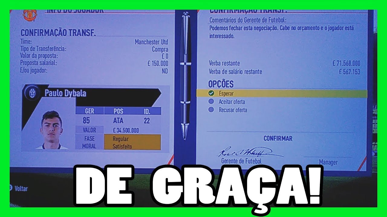FIFA 17 - BUG! CONTRATAR QUALQUER JOGADOR DE GRA&Ccedil;A!
