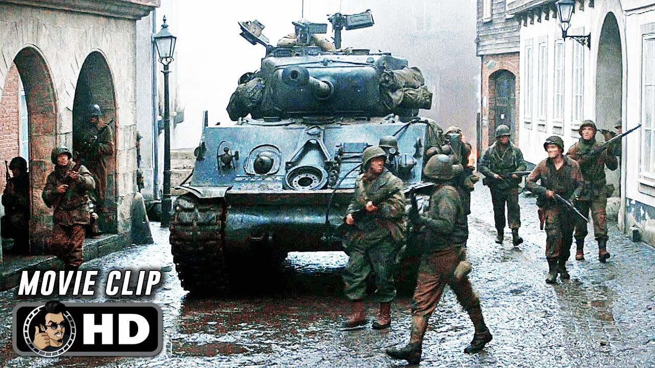 German Town Capture Scene | FURY (2014) Movie CLIP HD