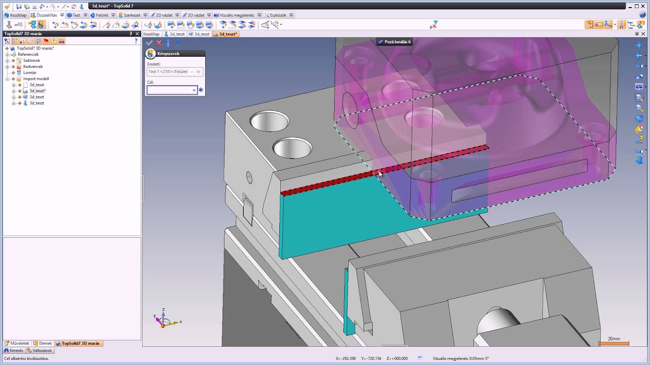 TopSolid7 CAM 3D marás 1. rész - Előkészítés