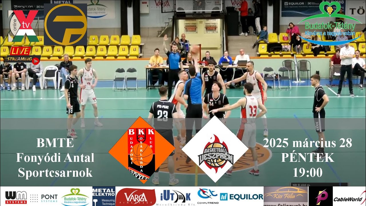 BUDAFOK - Veszprém Kosárlabda Klub //Férfi NB I. B Zöld/21. forduló
